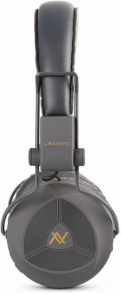 LAVVENTO (HP236) Headphone With Mic Turbo Bass Mode - Gray Gold inner