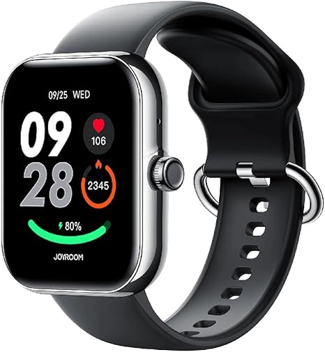Joyroom JR-FT5 Plus Smartwatch - 1.96  Screen  Sports Watch with Call Answering - Black