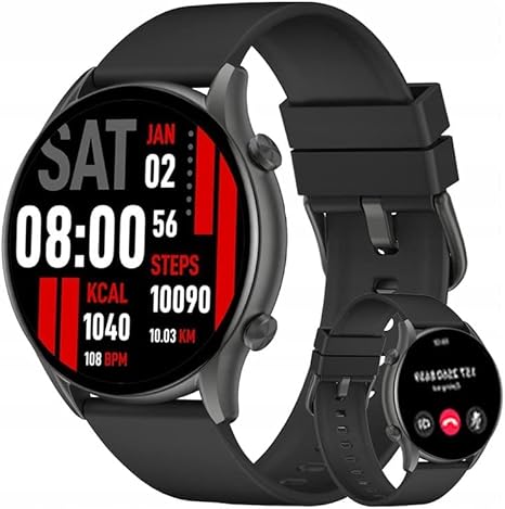 Kieslect Kr Calling Smart Watch - Black