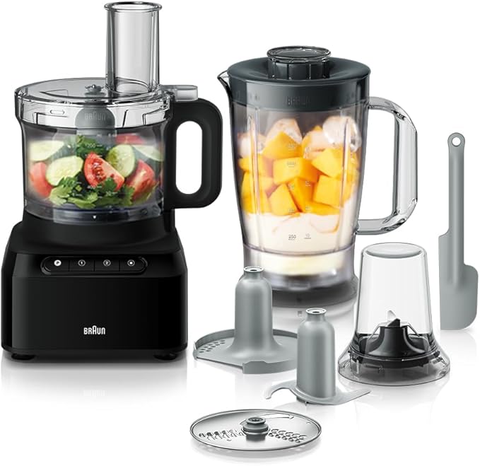 Braun PureEase Food Processor 800 Watt  2.1 Liter - FP3132BK