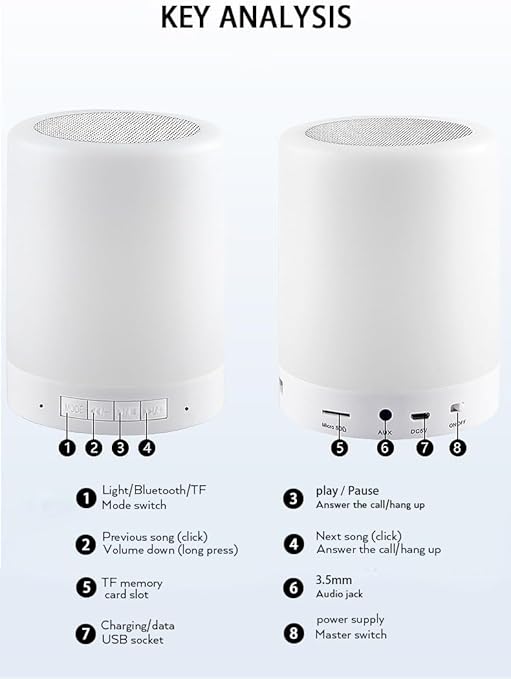 l-671 Touch Lamp Portable SpeAKer