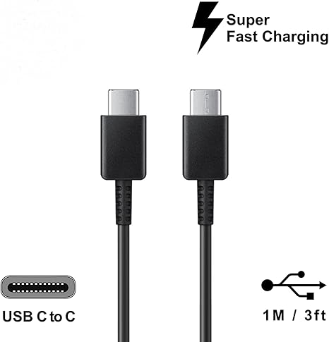 Samsung USB Cable USB-C to USB-C 1m unbacket Black