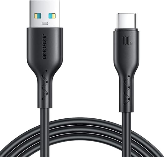 Joyroom A26 Flash-Charge Series 3A USB-A to Type-C Fast Charging 30W Data Cable 1M - Black