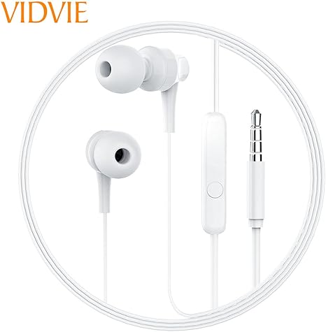 Wired earphones HF VIDVIE HS653 white