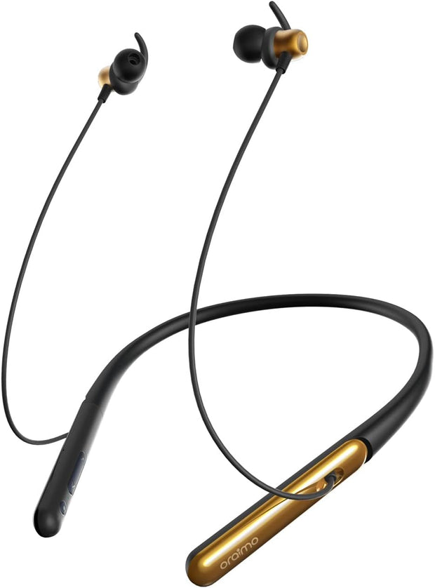 Oraimo Necklace Lite OEB-311 Bluetooth Neckband Wireless in Ear Earphones - Gold