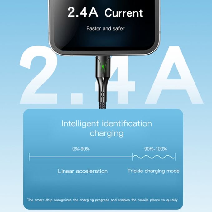 Yesido Data Cable 2.4A USB-A TO USB-C CA97