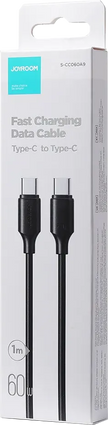 Joyroom Fast Charging Data Cable T.c To T.c 60W A9 Black