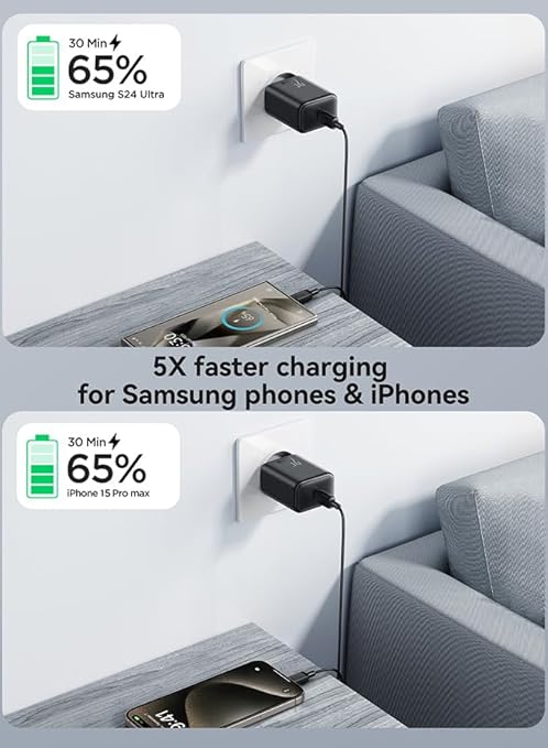 Charger Joyroom JR-TCF23EU USB-C USB-C 25W - Black