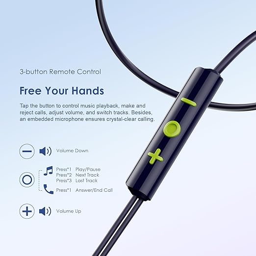 Oraimo OEP-650 Earphone Type-C Wired - Blue
