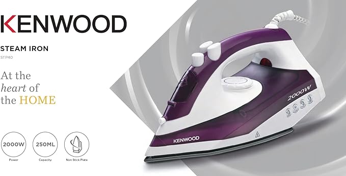 Kenwood Steam Iron 2000 Watt Purple - STP40.000WP
