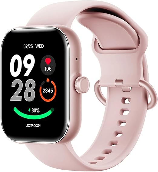 Joyroom JR-FT5 Plus Smartwatch - 1.96  Screen  Sports Watch with Call Answering - Rose Gold