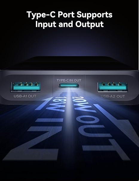 Joyroom Power Bank 10000MAH JR-QP191 22.5W - Black