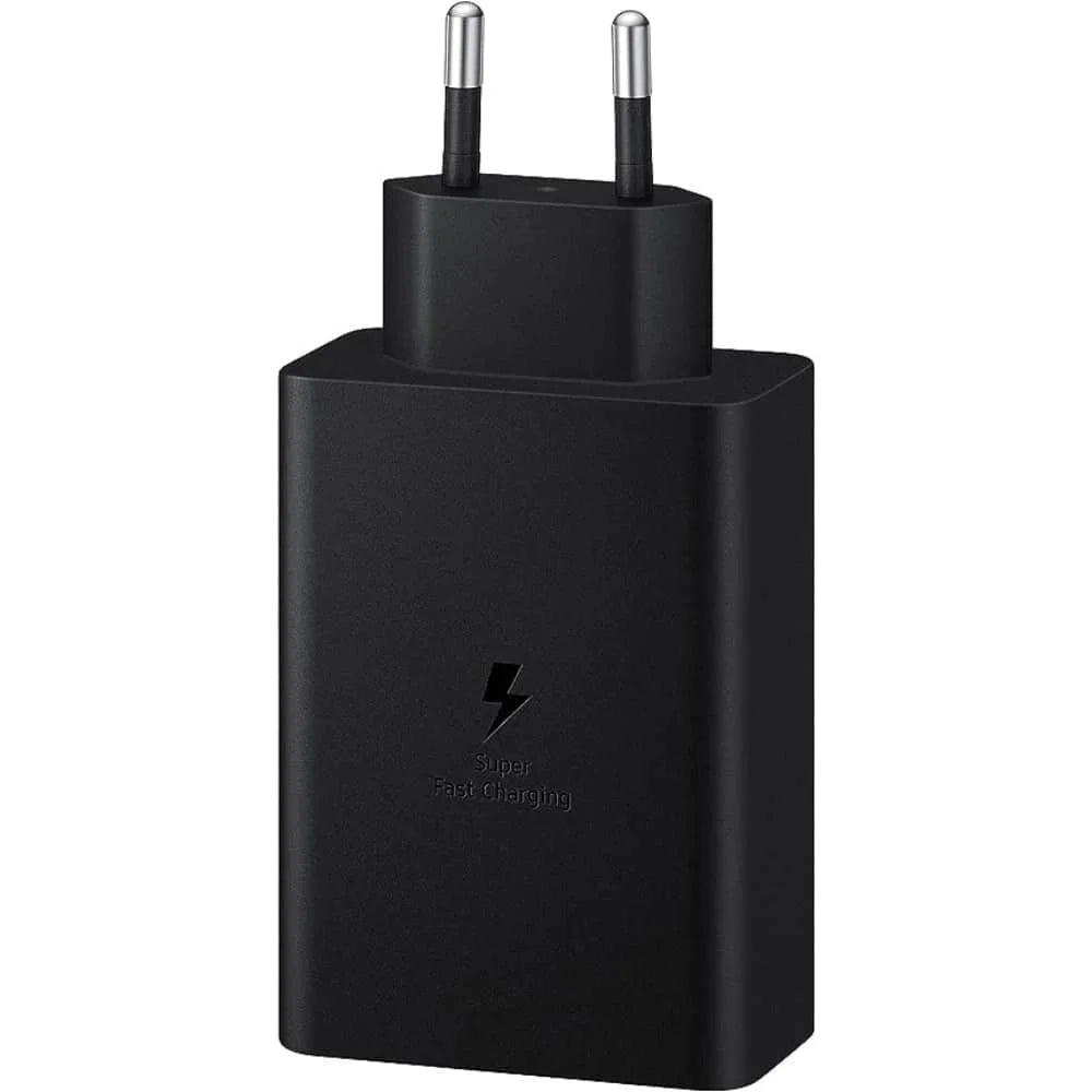 Samsung 65W PD Power Adapter Trio USB-C 2 Ports USB-A Port Black