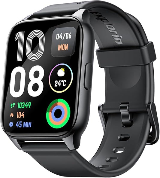 oraimo Watch 4 Plus 2.01″ HD IP68 Smart Watch - OSW-801 - BLACK