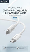 RSILOU PD 60W Type-C To Type-C Data & Charging Cable R2020