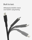 Belkin BOOSTCHARGE Braided USB-C to USB-A Cable 1m Black
