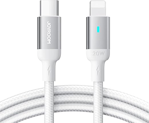 Joyroom USB-C - Lightning 20w PD fast charging Data Cable White