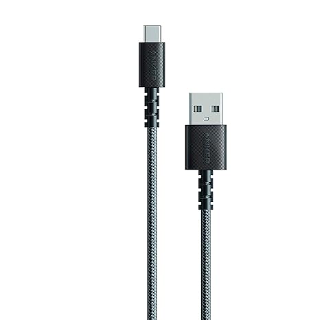 anker powerline select+ usb-c to usb 2.0  6ft - Black