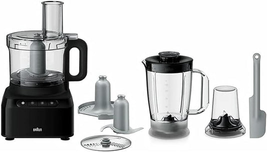 Braun PureEase Food Processor 800 Watt  2.1 Liter - FP3132BK