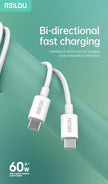 RSILOU PD 60W Type-C To Type-C Data & Charging Cable R2020
