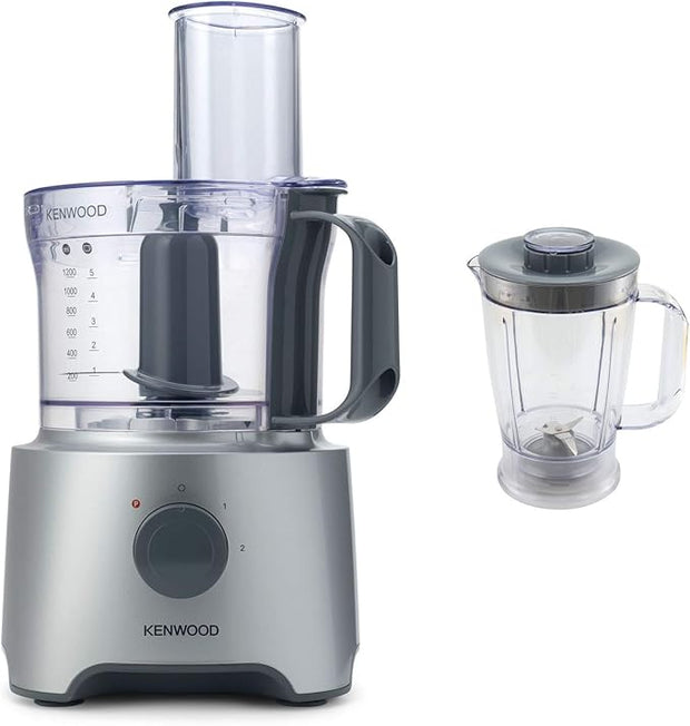 Kenwood MultiPro Compact Food Processor - 800 Watt  Silver FDP301S