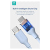 DEVIA Jelly Silicon Cable USB-C to USB-C 60W 1.2M - Blue
