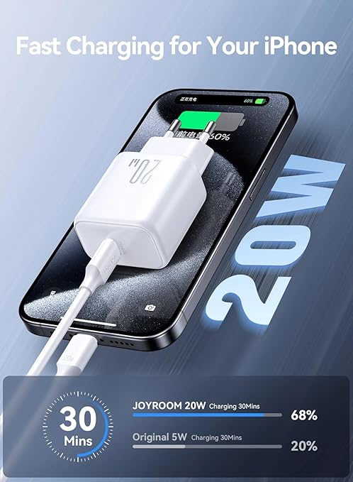 Joyroom Wall Charger JR-TCF20 USB-C PD 20W White