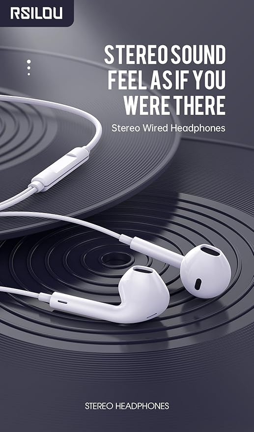 RSILOU Wired Earphone 3.5 M R3506