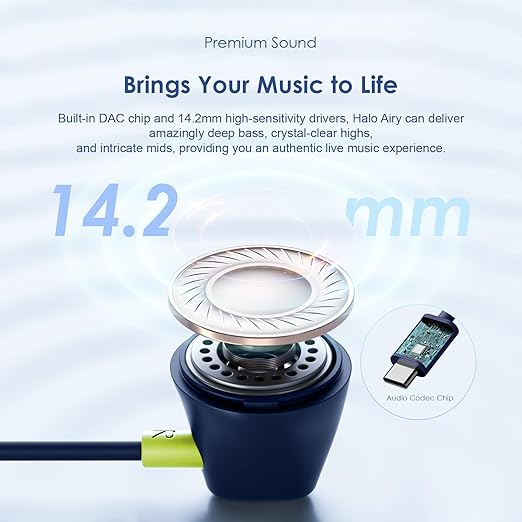 Oraimo OEP-650 Earphone Type-C Wired - Blue