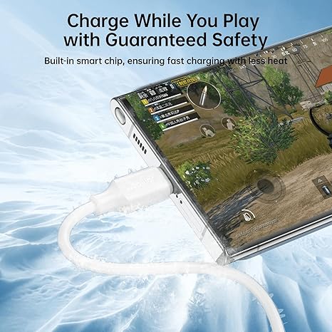 Joyroom Usb-A to USB-C 3A Super Fast Charger Cable 1m White