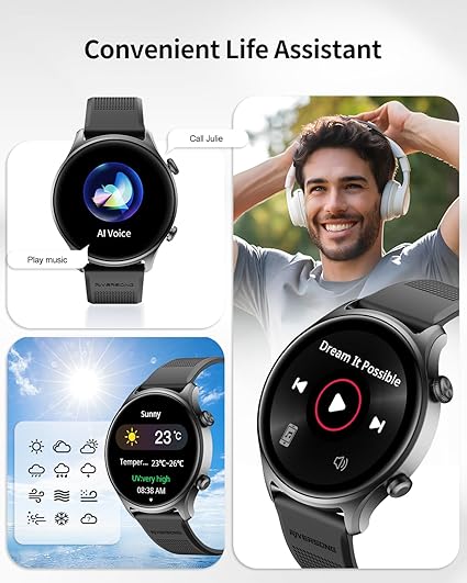 Riversong WT754 Smartwatch Bluetooth 2.01 inch - Dark Gray