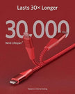 anker power line + II usb-c cable with lightning connector RED