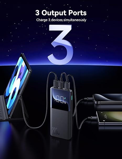 Joyroom Power Bank 10000MAH JR-QP191 22.5W - Black