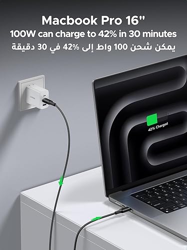 Eeun 3A USB To Type-C Data & Charging Cable 100W 31354