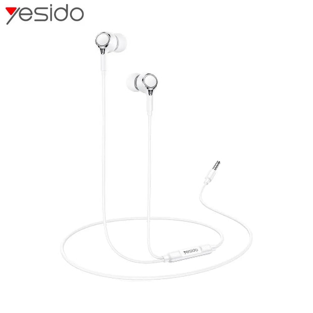 Yesido 3.5mm Jack Wired Earphones YH53 White