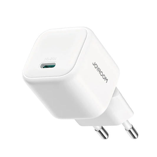 JOYROOM JR-TCG08 PD 20W Fast Charging GaN Charger Mini Power Adapter - White
