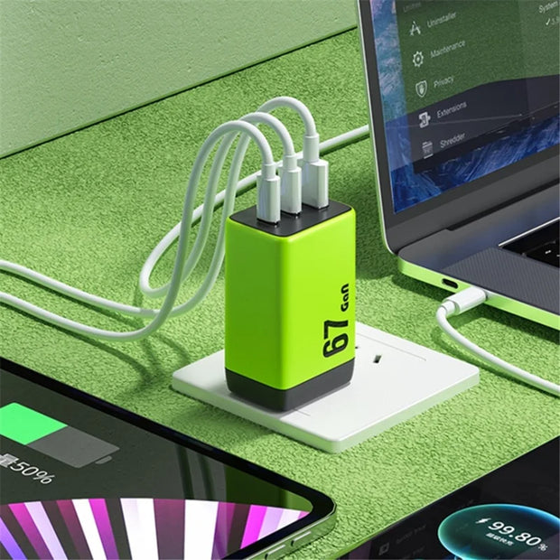 Green Mini Gan Charger 25W PD GE-Y015