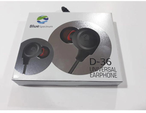 Blue spectrum earphone D36
