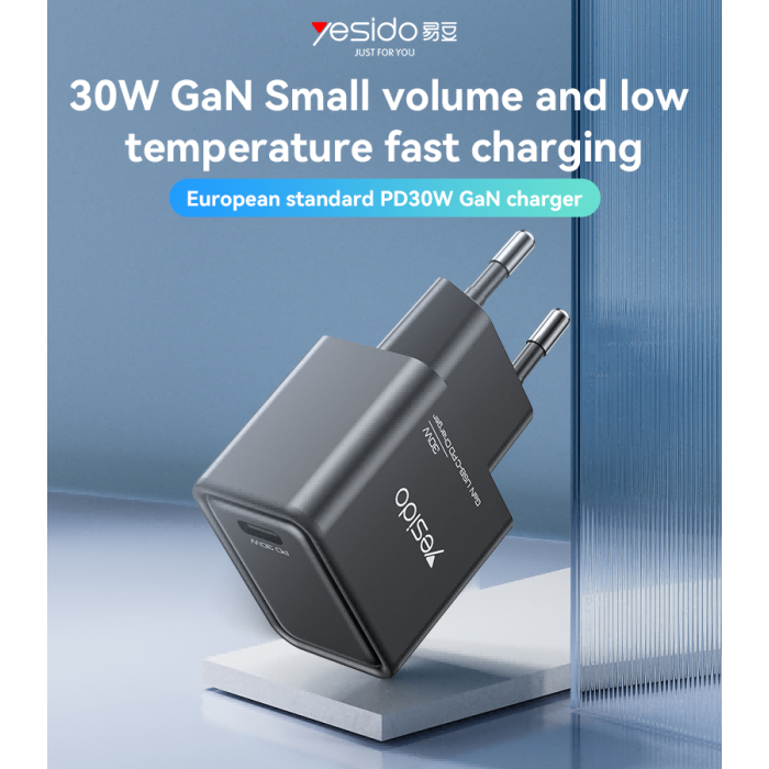 Yesido YC63 USB-C 30W GaN Fast Wall Charger