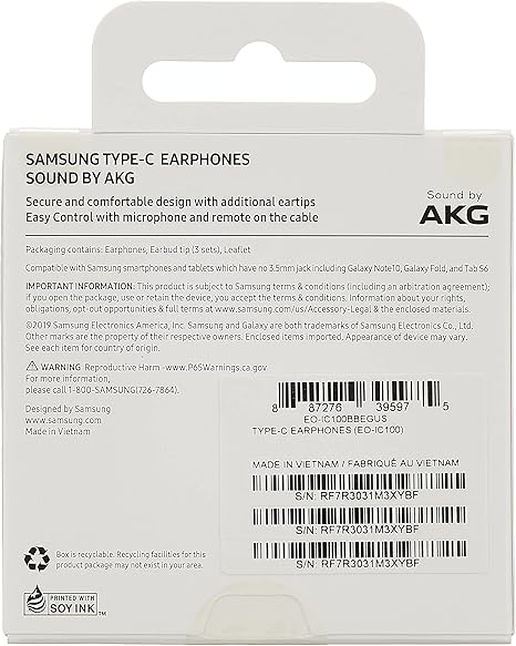 Samsung USB Type-C In-Ear Headphones Black