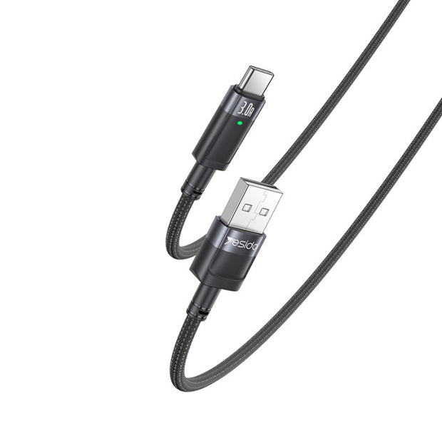 Yesido Data Cable 3A USB-A TO USB-C AUTO POWER OFF CA123C