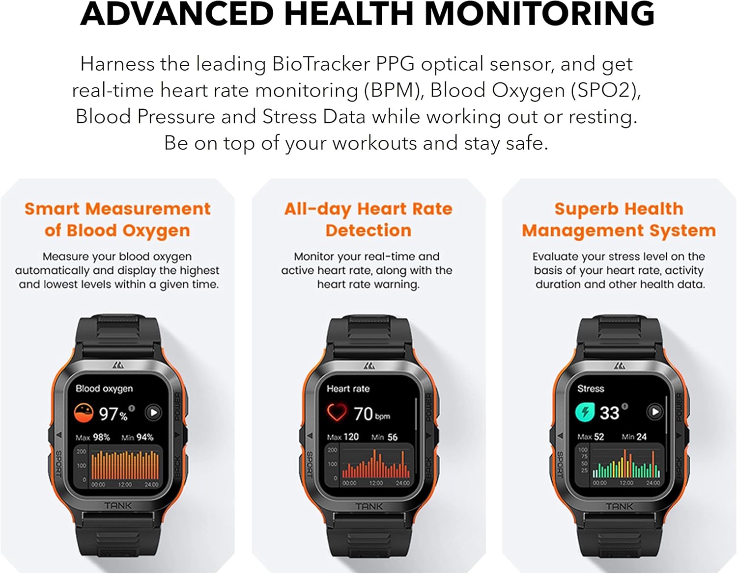 Kospet Watch M2 Tank Black