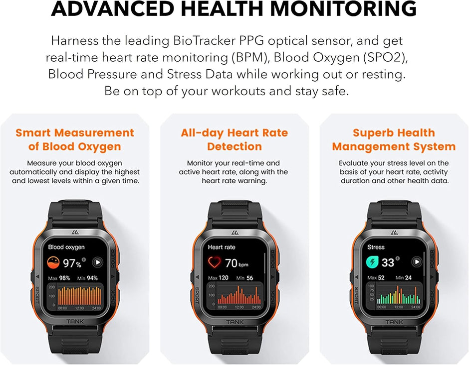 Kospet Watch M2 Tank Orange