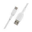 Belkin BOOSTCHARGE Braided USB-C to USB-A Cable 1m White