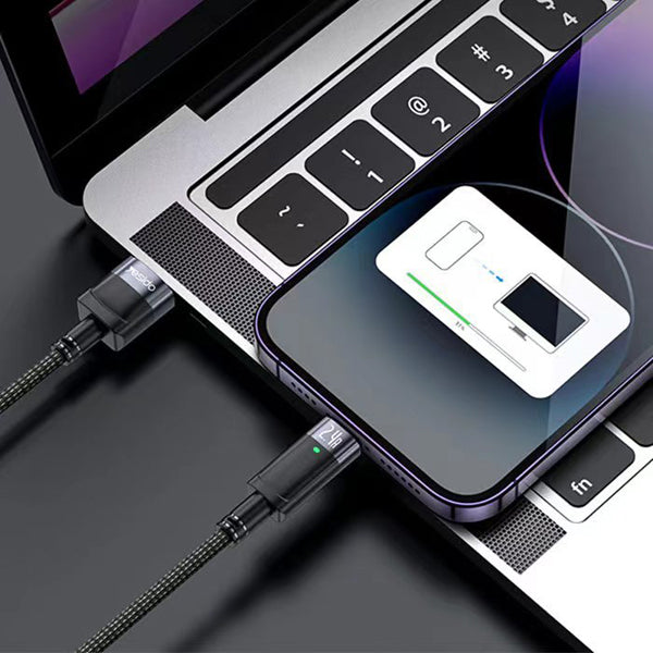 Yesido Data Cable 2.4A USB-A TO USB-L AUTO POWER OFF CA123L
