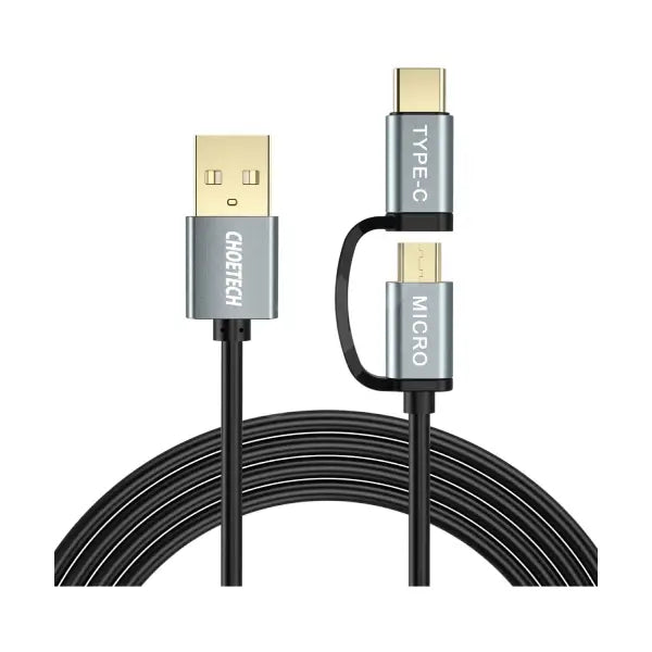CHOETECH USB CHARGING CABLE 2-IN-1