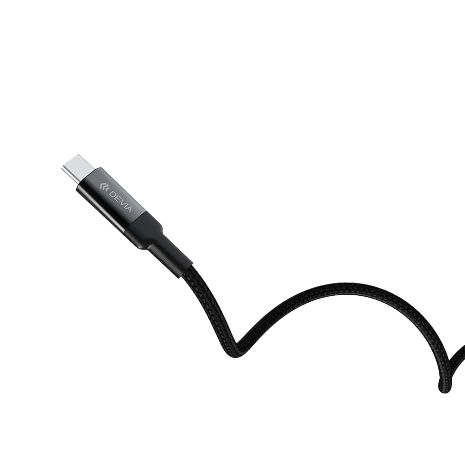 Devia MP710 Type-C Cable Extreme Speed 100W PD Support Fast Charging for All Laptops & Phones 1.5M - Black