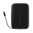 DEVIA Kintone Series Built-in Dual Cable Power Bank 10000mAh- Black