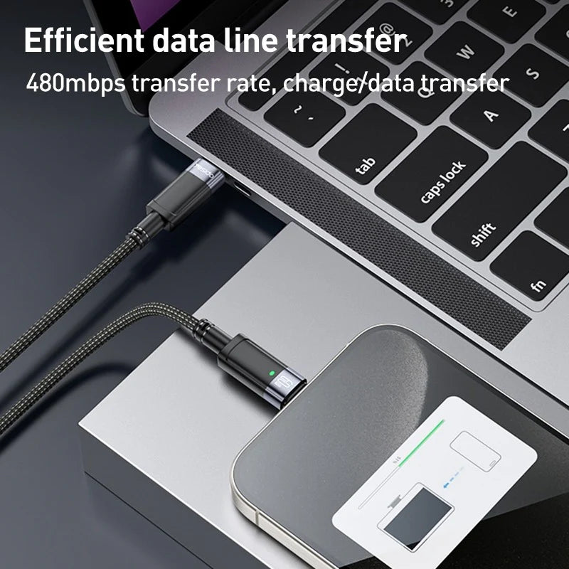 Yesido Data Cable 60W USB-C TO USB-C AUTO POWER OFF CA160