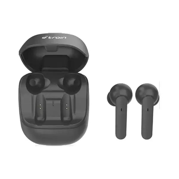 Etrain (HP611) VIBES Wireless Earbuds With Charging Case - Black